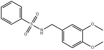 N-(3,4-DiMethoxybenzyl)benzenesulfonaMide, 97% Struktur