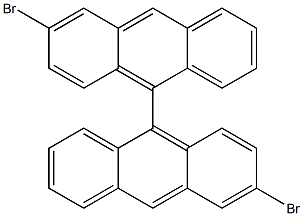 3,3'-dibroMo-9,9'-bianthracene Struktur