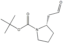 (S)-tert-butyl 2-(2-oxoethyl)pyrrolidine-1-carboxylate Struktur