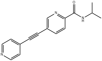 N-異丙基-5-(吡啶-4-基乙炔基)吡啶酰胺 結(jié)構(gòu)式