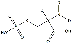 S-Sulfo-DL-cysteine-d3 Struktur