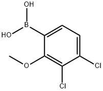 3,4-Dichloro-2-methoxyphenylboronic acid Struktur