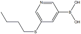 5-(Butylthio)pyridine-3-boronic acid Struktur