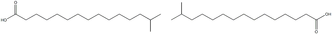 14-Methylpentadecanoic acid (Isopalmitic acid) Struktur