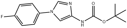 tert-butyl 1-(4-fluorophenyl)-1H-iMidazol-4-ylcarbaMate Struktur