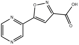 5-(2-Pyrazinyl)isoxazole-3-carboxylic Acid Struktur