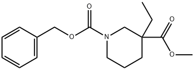 Methyl 1-Cbz-3-ethylpiperidine-3-carboxylate Struktur