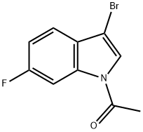 1-Acetyl-3-broMo-6-fluoroindole Struktur