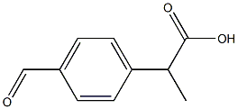 2-(4-ForMylphenyl)propionic Acid Struktur