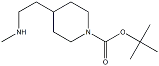 4-(2-MethylaMino-ethyl)-piperidine-1-carboxylic acid tert-butyl ester Struktur