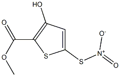 Methyl3-hydroxy-5-nitrothiothiophene-2-carboxylate Struktur