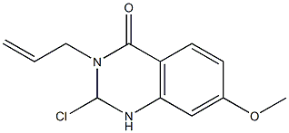 3-allyl-2-chloro-7-Methoxy-2,3-dihydroquinazolin-4(1H)-one Struktur