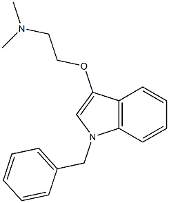 [2-(1-Benzyl-1H-indol-3-yloxy)-ethyl]-diMethyl-aMine Struktur