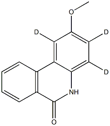 2-Methoxy-6(5H)-phenanthridinone-d3 Struktur