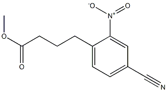 Methyl 4-(4-cyano-2-nitrophenyl)butanoate Struktur