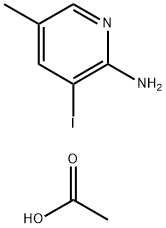 3-Iodo-5-Methyl-pyridin-2-ylaMine acetate Struktur