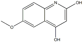 6-Methoxy-quinoline-2,4-diol Struktur