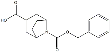 N-CBZ-8-AZABICYCLO[3.2.1]OCTANE-3-CARBOXYLIC ACID Struktur