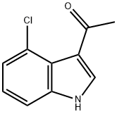 1-(4-chloro-1H-indol-3-yl)ethanone Struktur