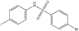 4-bromo-N-(4-iodophenyl)benzenesulfonamide Struktur