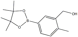 [2-methyl-5-(tetramethyl-1,3,2-dioxaborolan-2-yl)phenyl]methanol Struktur