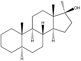 17a-Methyl-5a-androst-17b-ol Struktur