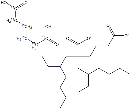 Bis(2-ethylhexyl)adipate (adipate-13C6) Solution Struktur