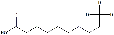 Decanoic acid-10,10,10-D3 Struktur