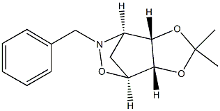 (3aS,4S,7R,7aS)-6-benzyl-2,2-diMethyltetrahydro-3aH-4,7-Methano[1,3]dioxolo[4,5-d][1,2]oxazine Struktur