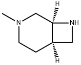 (1S,6R)-3-Methyl-3,8-diazabicyclo[4.2.0]octane Struktur