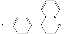 N-(3-(4-chlorophenyl)-3-pyridin-2-ylpropyl)-N-MethylaMine Struktur