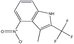 3-Methyl-4-nitro-2-(trifluoroMethyl)-1H-indole Struktur