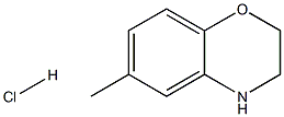 6-Methyl-3,4-dihydro-2H-benzo[b][1,4]oxazine hydrochloride Struktur