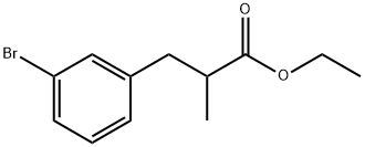 ethyl 3-(3-broMophenyl)-2-Methylpropanoate Struktur