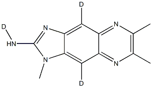 1,6,7-TriMethyl-1H-iMidazo[4,5-g]quinoxalin-2-aMine-d3 Struktur