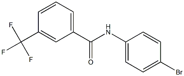 N-(4-bromophenyl)-3-(trifluoromethyl)benzamide Struktur