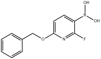 6-Benzyloxy-2-fluoropyridine-3-boronic acid Struktur