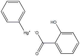 Phenylmercury salicylate Solution Struktur