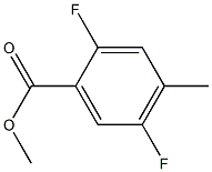 2,5-Difluoro-4-Methylbenzoic acid Methyl ester Struktur