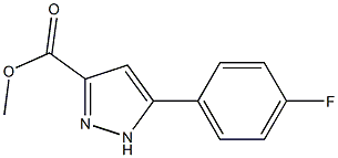 Methyl 5-(4-fluorophenyl)-1H-pyrazole-3-carboxylate Struktur