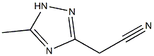 (5-Methyl-1H-1,2,4-triazol-3-yl)acetonitrile Struktur