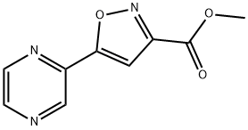 Methyl 5-(2-Pyrazinyl)isoxazole-3-carboxylate Struktur