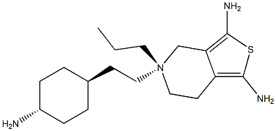 (S)-N6-[2-(trans-4-AMinocyclohexyl)ethyl]-N6-propyl-4,5,6,7-tetrahydrobenzothiazole-2,6-diaMine Struktur