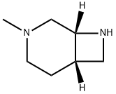 (1R,6S)-3-Methyl-3,8-diazabicyclo[4.2.0]octane Struktur