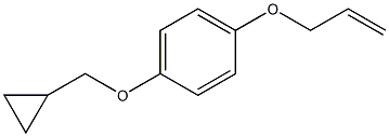 1-(allyloxy)-4-(cyclopropylMethoxy)benzene Struktur