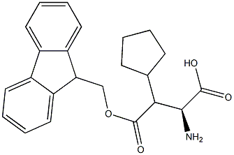 FMoc-(S)-2-aMino-3-cyclopentylpropanoic acid Struktur