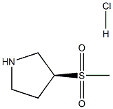 (S)-3-(Methylsulfonyl)pyrrolidine hydrochloride Struktur