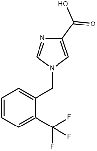 1-(2-(trifluoroMethyl)benzyl)-1H-iMidazole-4-carboxylic acid Struktur