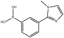 3-(1-METHYL-1H-IMIDAZOL-2-YL)-PHENYL BORONIC ACID Struktur