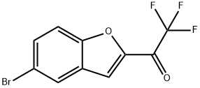 1-(5-broMobenzofuran-2-yl)-2,2,2-trifluoroethanone Struktur